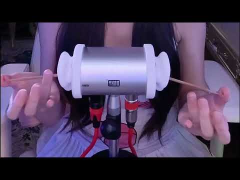 Deep Ear Cleaning ASMR: Goose Feather,Cotton Swabs & Whispered Ear Tapping Sounds / 3Hr (No Talking)