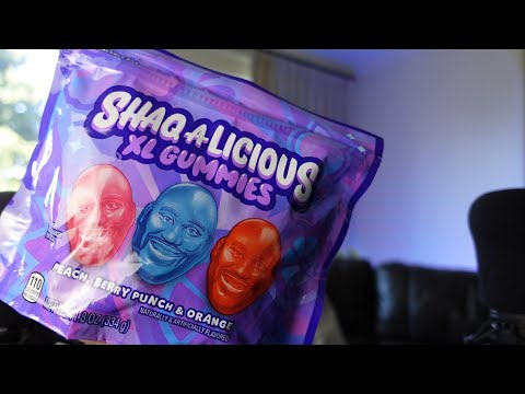 ASMR Eating XL Shaq Gummies 🍬 | Chewy Candy Mukbang & Mouth Sounds