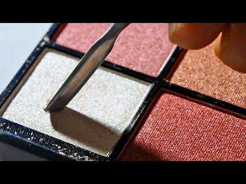 Satisfying ASMR: Immediate Tingles 💔 Full Destruction of Makeup: Foundation & Eyeshadow · 화장품 부수기