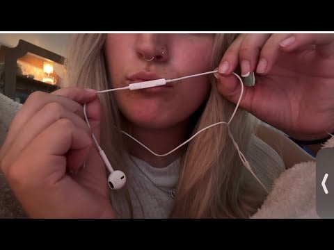 ASMR my first lofi video with apple mic (breathy whisper + mouth sounds) 