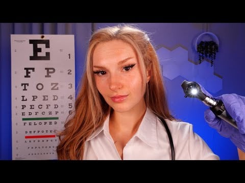 ASMR Cranial Nerve Exam | Eye Exam, Hearing Test, & More