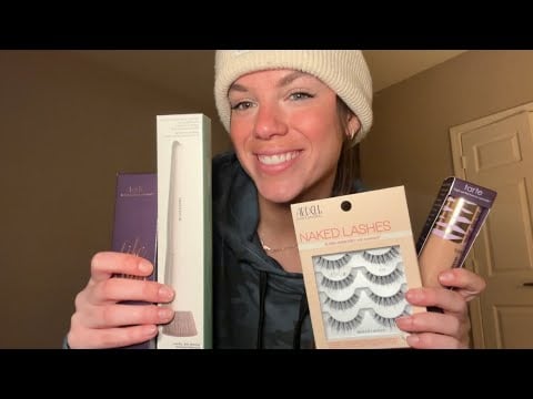 ASMR makeup haul 