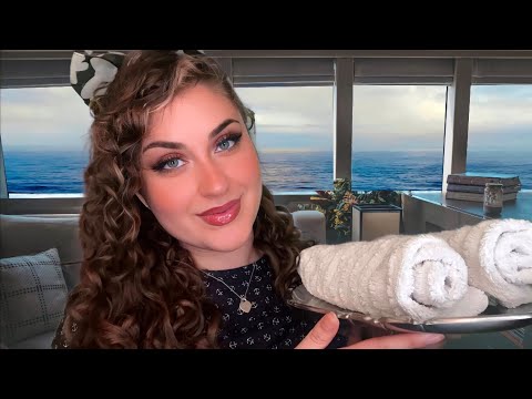 ASMR deutsch Check-In in der Luxusyacht🛥 Entspannende Reise mit Meeresrauschen 🌊 Hotel Roleplay