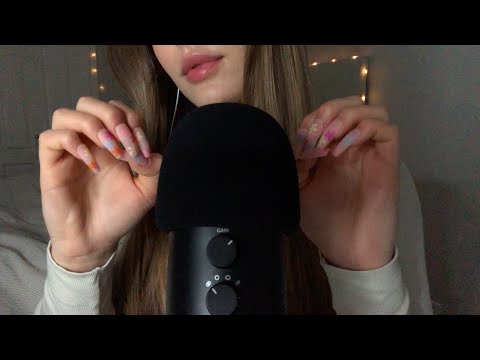 ASMR nail application💅 + nail tapping, hand sounds, & tongue clicking