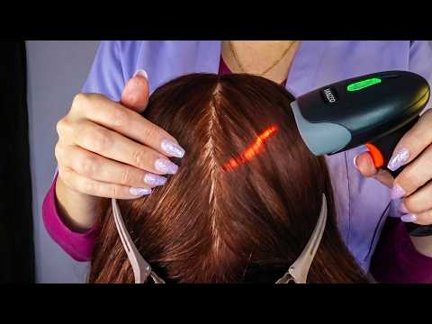 Scalp Scan with Wrong Props | Scalp Check for Tingles & Sleep (Whispered)