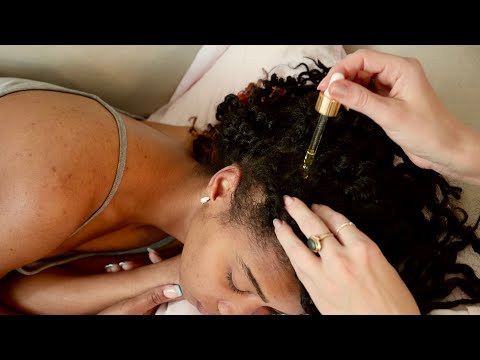 ASMR | Separating Twists, Applying Scalp Oil, Scalp Scratches On Lauren (No Talking, Real Person)