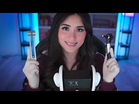 ASMR | Super Detailed Ear Exam, Ear Cleaning, & Hearing Test