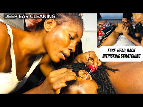 ASMR ✨ Detailed Ear Cleaning, Back Nitpicking & Relaxing Back Scratching for Deep Sleep