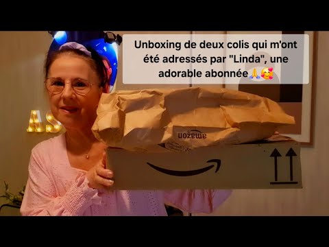 Asmr, Unboxing j'ouvre les deux colis offerts par Linda une abonnée que je remercie chaleureusement.