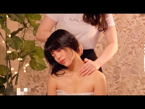 【ASMR】優しいボディケアと背中のオイルマッサージ ／Oil Back Massage and Skin Brushing