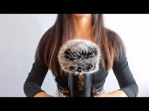 ASMR Brain Massage With Fluffy Mic Cover at 100% Intensity , personal attention, relax