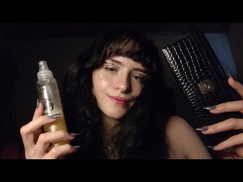 ASMR fazendo sua maquiagem 