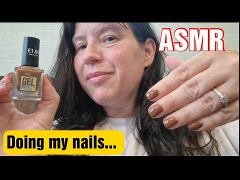 ASMR Doing my Nails and Whispering