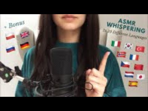 ASMR Whispering ✨ Counting in 10 Languages + Hand Movements 😴🌙