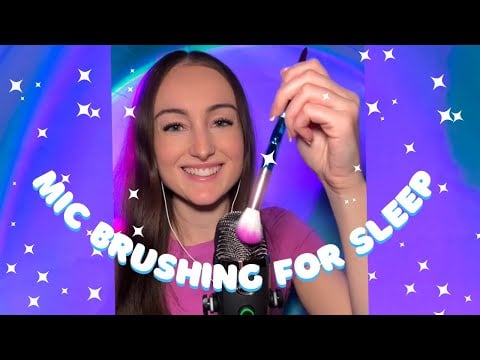 ASMR 🎙️ 5 Min of Mic Brushing to Put You to Sleep (no talking)