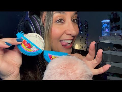 Hubba Bubba Mega Long Bubblegum ASMR Gum Chewing Haul/ Amazon/ Beauty/ Skin Care/ Food/ Essentials