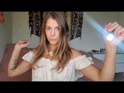 trigger assortment (light therapy, fabric sounds, tapping) ASMR