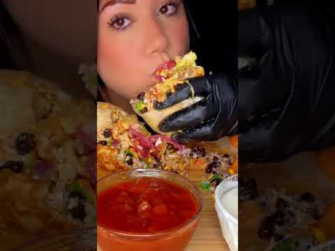 GIANT BURRITO #asmr #burrito #food #mukbang #shorts