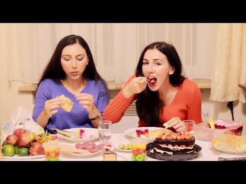 HUNGRY SISTERS 🍰 ASMR Mukbang Eating Show 🍰