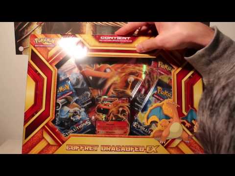Pokemon coffret DRACAUFEU EX [ ASMR ]