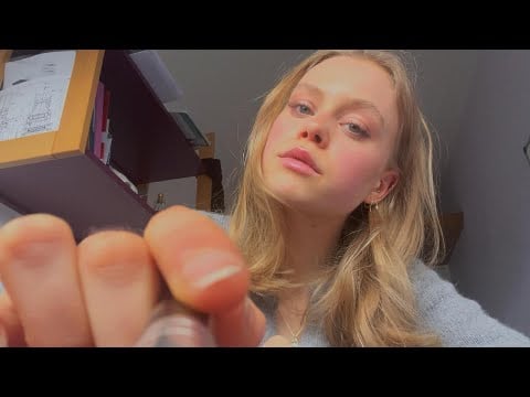 ASMR-French Girl Does Your Eye Exam... French & English talking