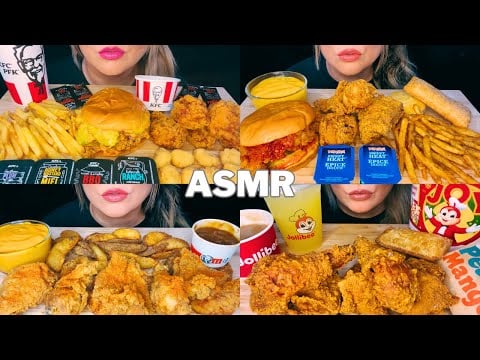ASMR CRUNCHY FRIED CHICKEN MUKBANG | Crispy Eating Sounds | Compilation 