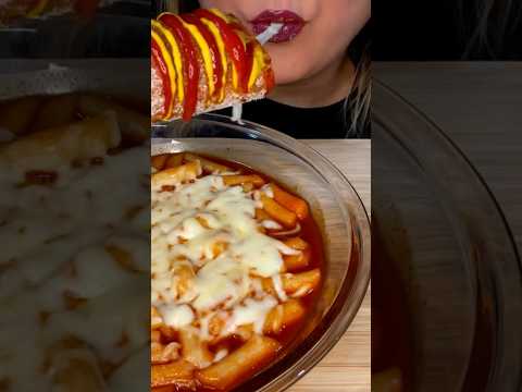 That CHEESE pull! 😳 #asmr #food #koreanfood #korean