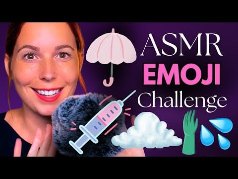 ASMR Emoji Challenge ☁️☔️💦🧤💉 | mit ASMR Julia