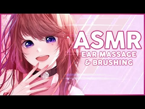 [ASMR] Massaging, Cupping and Brushing Your Ears |🌸
