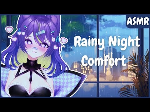 【3DIO ASMR】Rainy Night Comfort ♡ Soft Spoken Chatting ♡ Comforting & Relaxing Triggers ♡