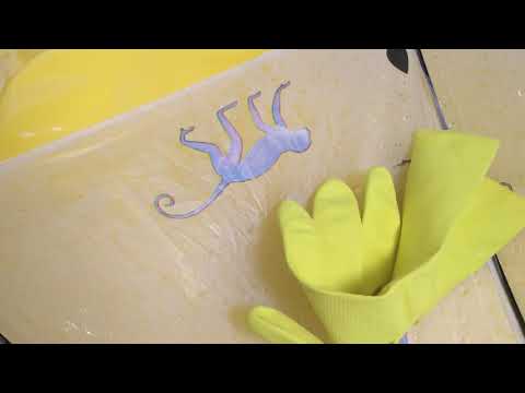 RUBBER GLOVES 💛 MARIGOLD with  WET☔ UMBRELLA  [[ASMR]]