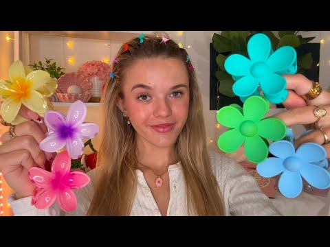 ASMR Clipping Back Your Hair 🦋💛🌸