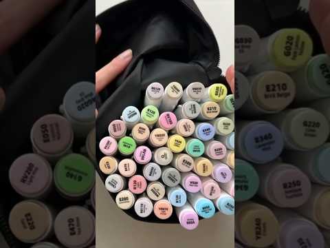 Asmr ohuhu art markers unboxing #asmrrussian #asmrcoloring
