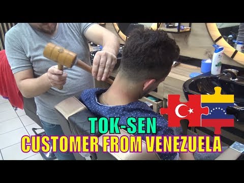 ASMR TURKISH BARBER SLEEP MASSAGE = NECK CRACK=EAR BURN = head,arm,ear,face,back,neck,toksen massage