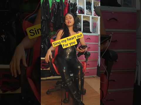Leather Livestream with a bit of singing #leatherclothing #leatherboots