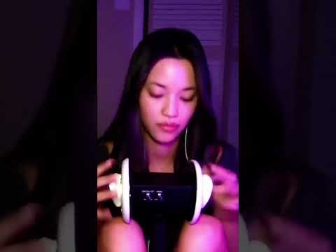 ASMR Ear Touching and Tapping with 3Dio #shorts #asmr