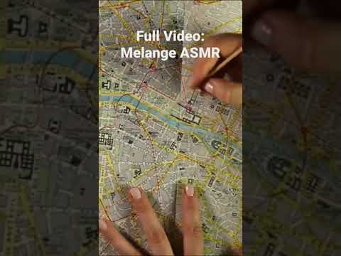 ASMR tracing a 100 year old map of Paris - full video on my channel!