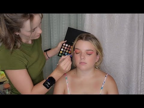 ASMR Perfectionist 1920's Carnival Hairstyle & Make Up Application | Hair Curling, Adjusting, Fixing