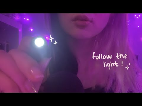 ASMR Follow the Light ( w/ layered inaudible whispering) 😴