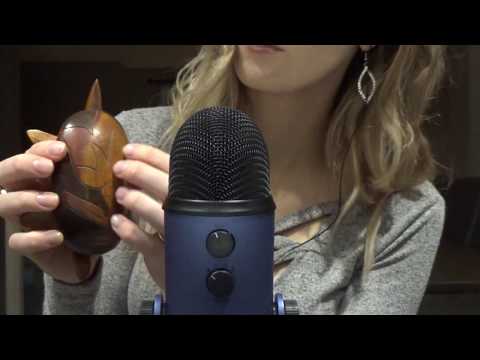 ASMR tapping wooden triggers