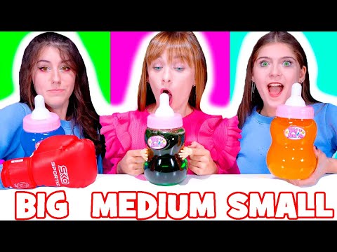 ASMR Big Hand VS Small Hands Vs Medium Hand Food Challenge