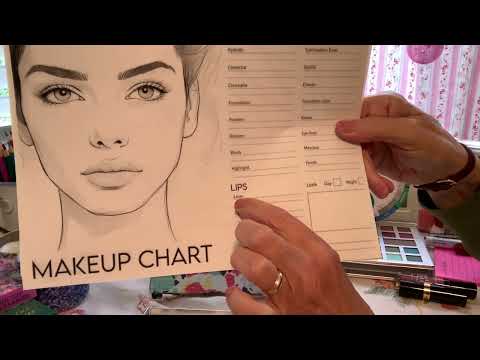ASMR Roleplay - makeup class: Creating a vintage 1920s look. Soft spoken.