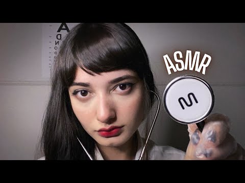 ASMR | EXAME MÉDICO DE CHECK-UP COMPLETO (nervos cranianos, audição, teste facial e mais)