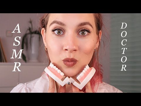 ASMR DOCTOR Check up - Dental EXAMINATION - Gloves sounds, Close up attention, Soft spoken, Accent