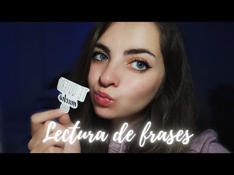 ASMR para MOTIVARTE y DESCANSAR leyendo FRASES MOTIVACIONALES