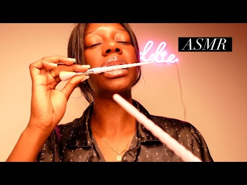 ASMR UNICORN BRUSH NIBBLING 🦄 No Talking