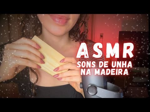 Sons de Unha na Madeira | ASMR | Wood Tapping and Scratching
