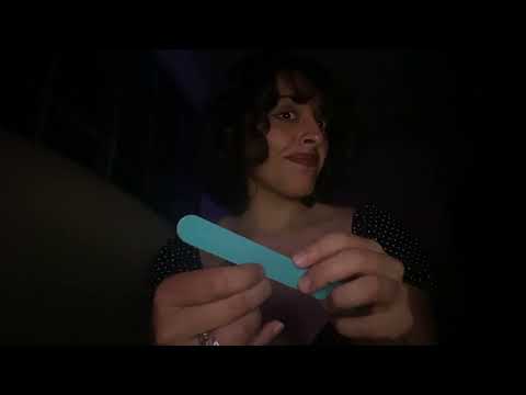 1-minute asmr | filing my nails while I stare at you...judgingly.