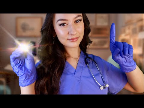 ASMR Detailed FULL BODY Medical Exam Roleplay | Eye Exam, Ear Exam & Soft Spoken Personal Attention