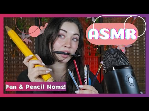 |ASMR|~ULTIMATE VARIETY~ Pen Noms🖊️, Pencil Noms✏️, and more... (wait till the end for a surprise)